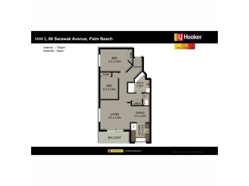 1/66 Sarawak Avenue, Palm Beach QLD 4221 Floorplan