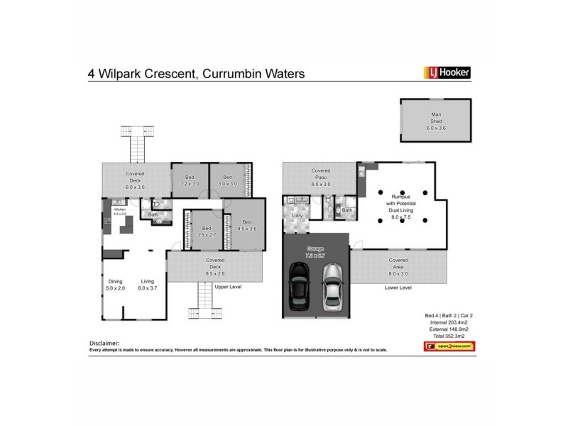 4 Wilpark Crescent, Currumbin Waters QLD 4223 Floorplan