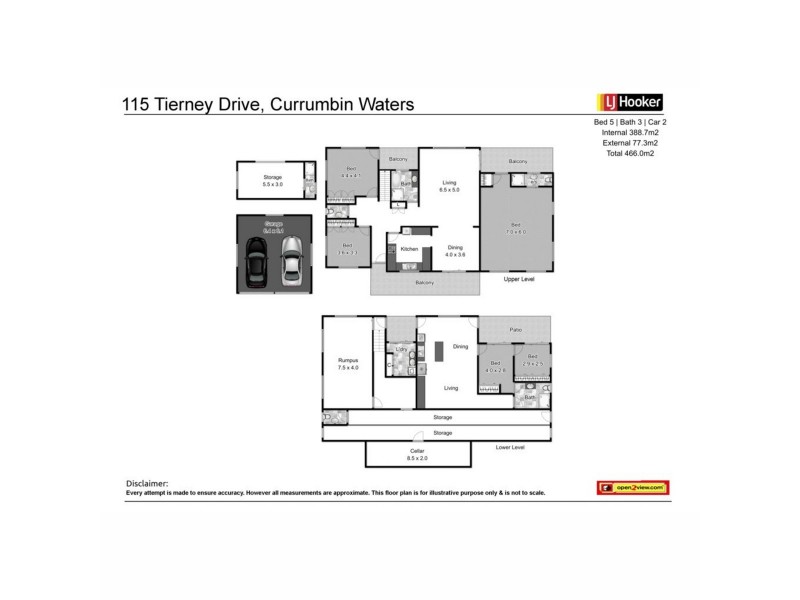 115 Tierney Drive, Currumbin Waters QLD 4223 Floorplan