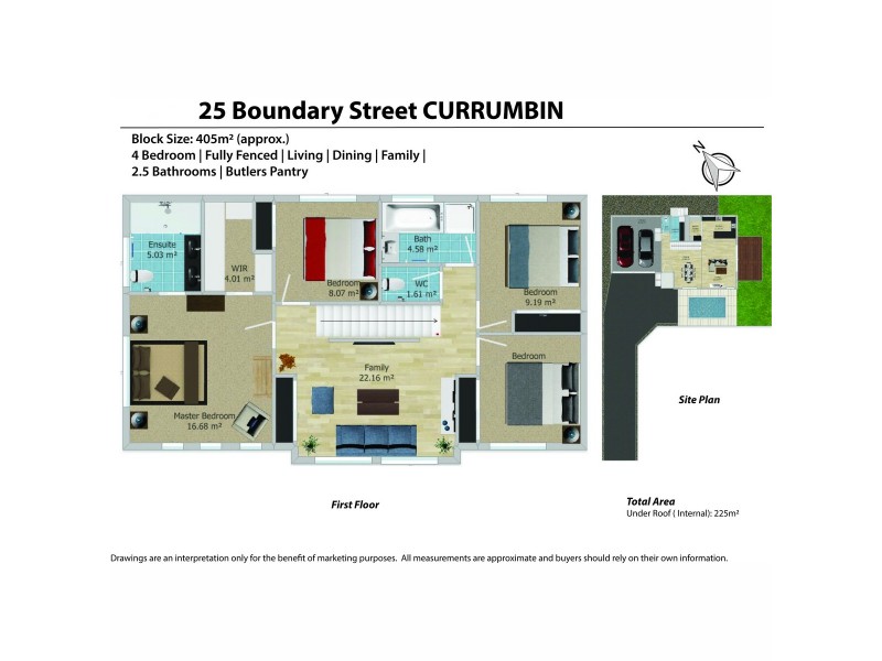 25 Boundary Street, Currumbin Waters QLD 4223 Floorplan