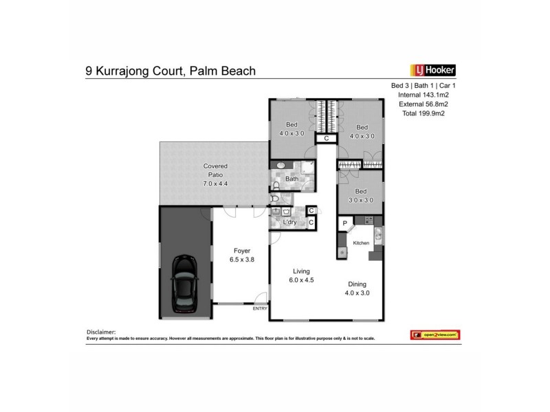 9 Kurrajong Court, Palm Beach QLD 4221 Floorplan