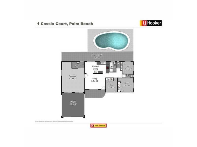 1 Cassia Court, Palm Beach QLD 4221 Floorplan