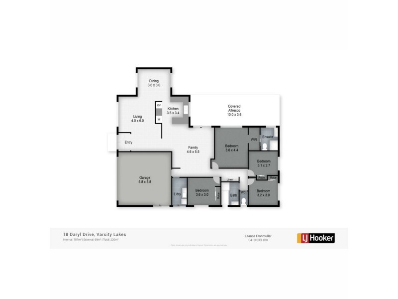 18 Daryl Drive, Varsity Lakes QLD 4227 Floorplan