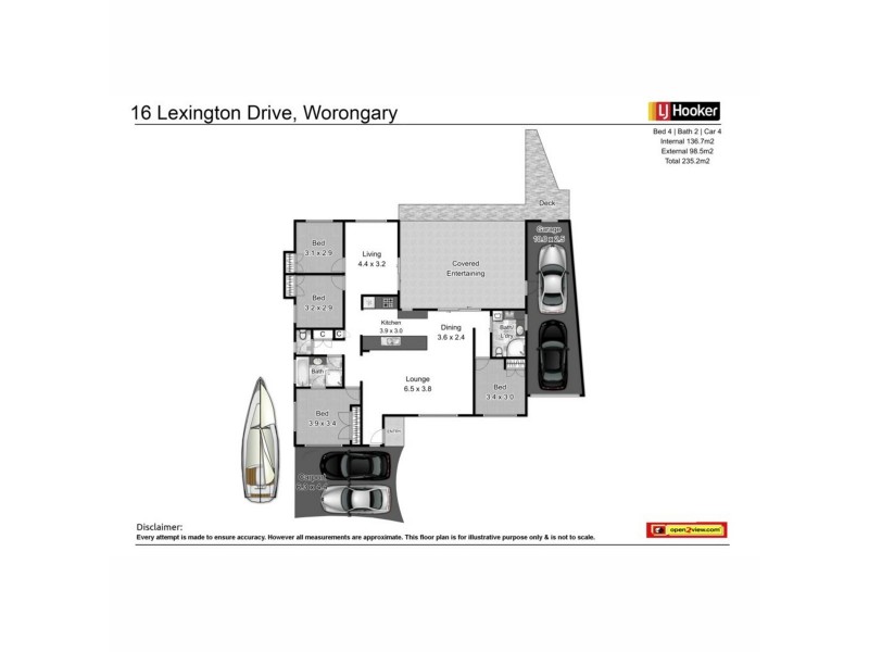 16 Lexington Drive, Worongary QLD 4213 Floorplan