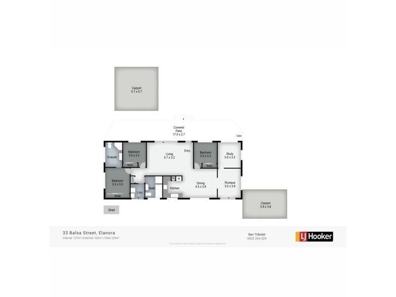 33 Balsa Street, Elanora QLD 4221 Floorplan