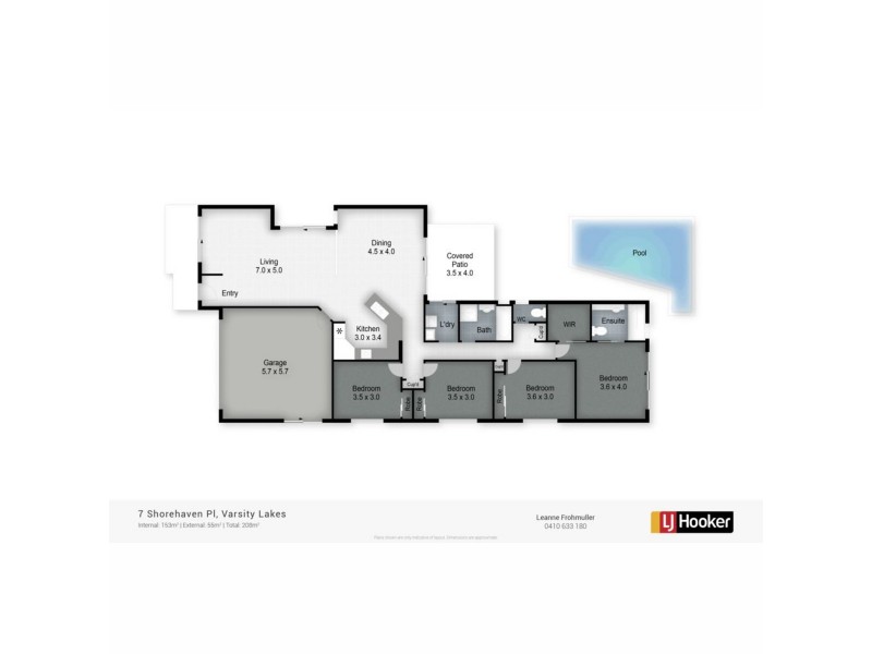 7 Shorehaven Place, Varsity Lakes QLD 4227 Floorplan