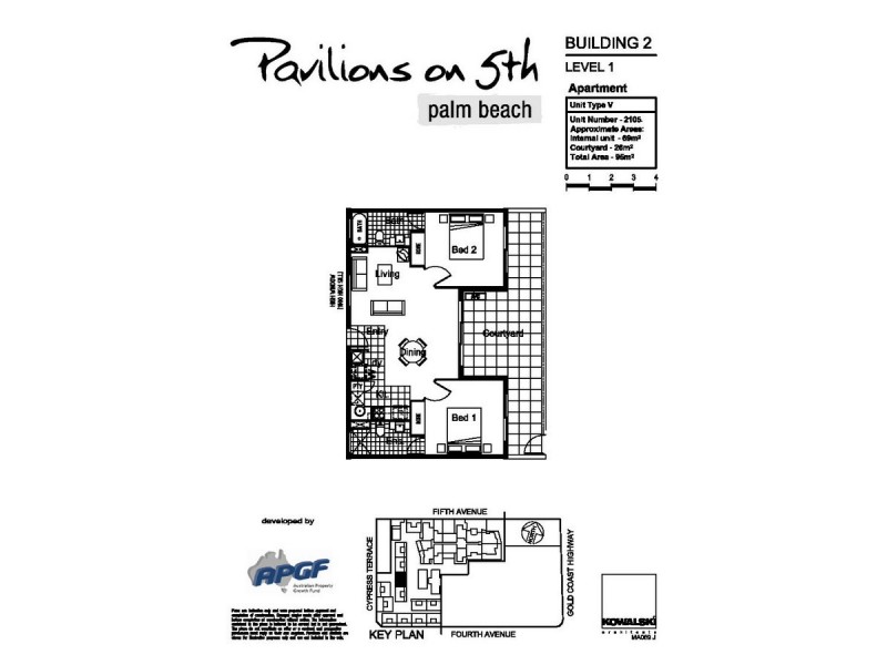 2105/10 Fifth Avenue, Palm Beach QLD 4221 Floorplan