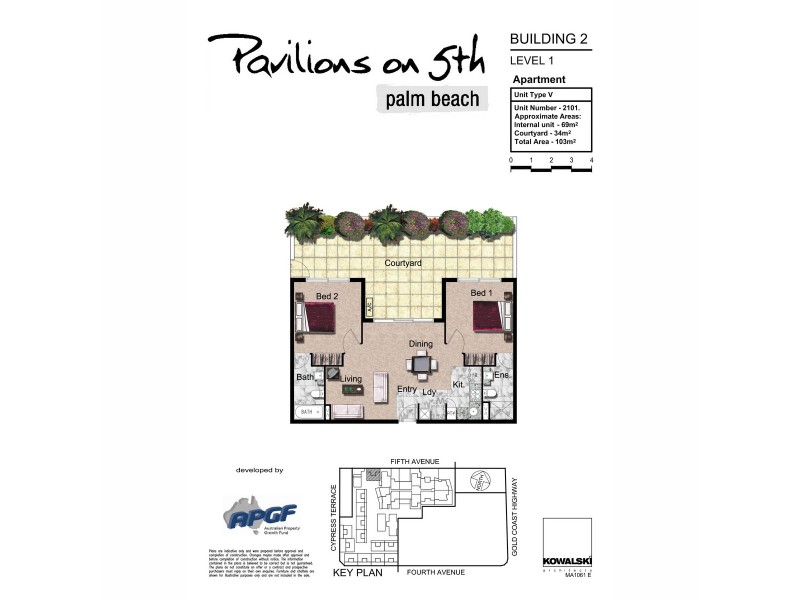 2101/10 Fifth Avenue, Palm Beach QLD 4221 Floorplan