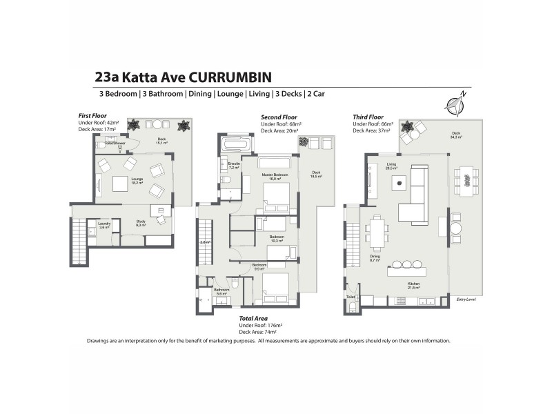 23A Katta Avenue, Currumbin QLD 4223 Floorplan