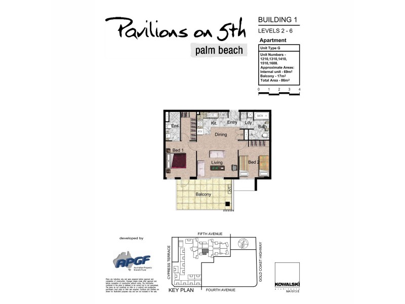 1410/10 Fifth Avenue, Palm Beach QLD 4221 Floorplan