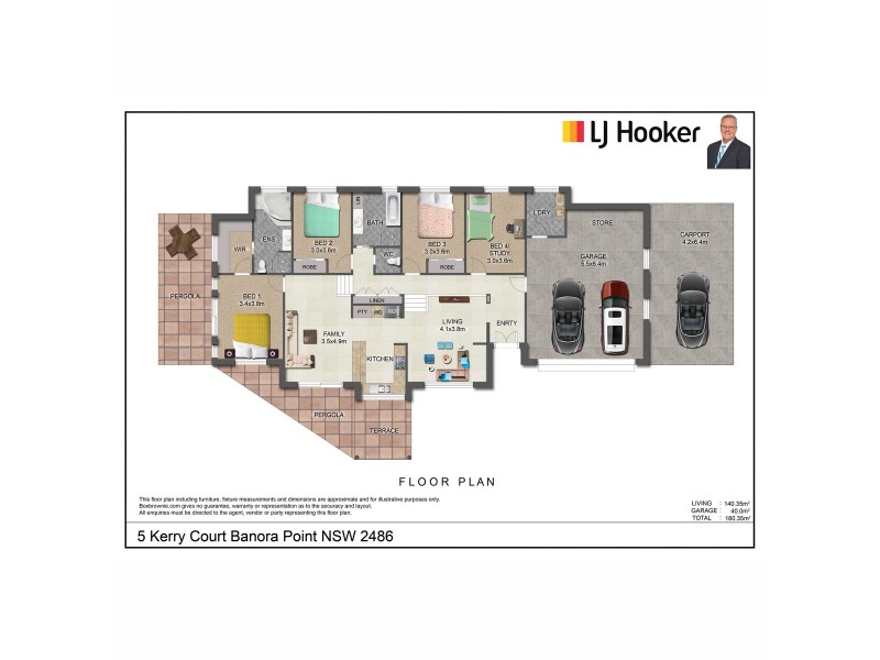 5 Kerry Court, Banora Point NSW 2486 Floorplan