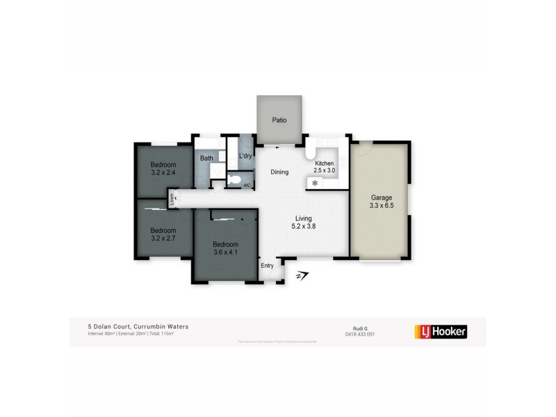 5 Dolan Court, Currumbin Waters QLD 4223 Floorplan