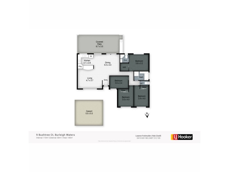 9 Bushtree Court, Burleigh Waters QLD 4220 Floorplan