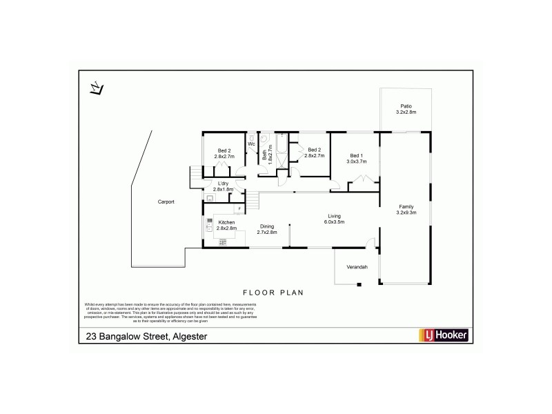 23 Bangalow Street, Algester QLD 4115 Floorplan