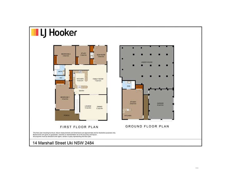 14 Marshall Street, Uki NSW 2484 Floorplan