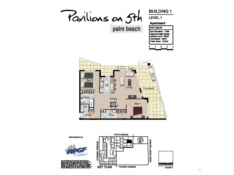 1106/10 Fifth Avenue, Palm Beach QLD 4221 Floorplan