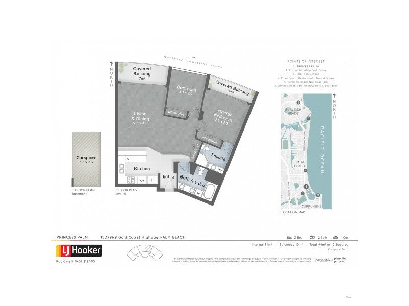 15D/969 Gold Coast Highway, Palm Beach QLD 4221 Floorplan