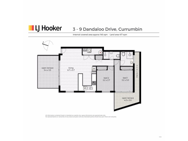 3/9 Dandaloo Drive, Currumbin QLD 4223 Floorplan