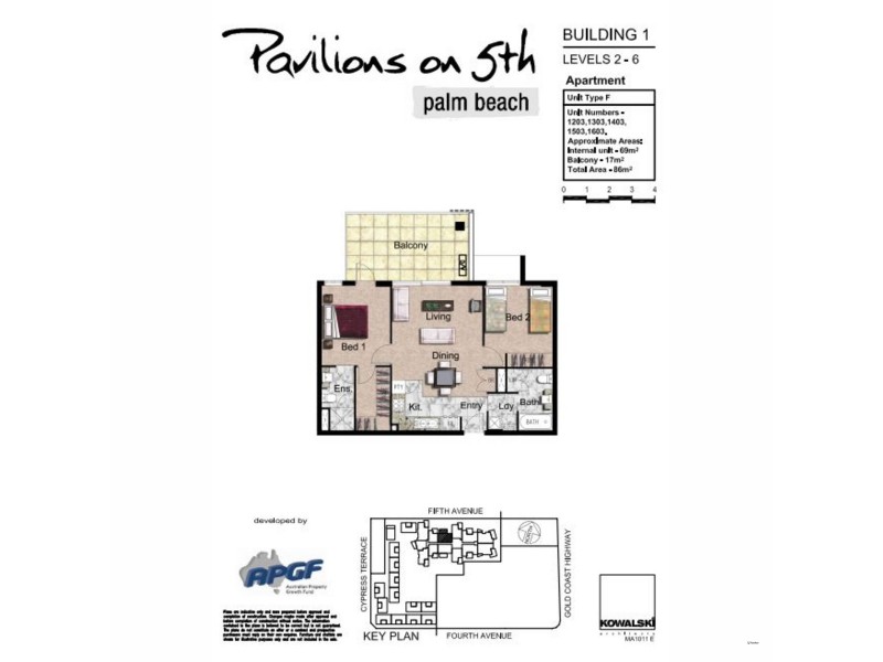 1203/10 Fifth Avenue, Palm Beach QLD 4221 Floorplan