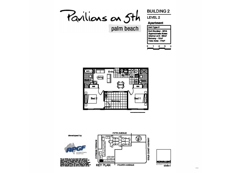 2214/10 Fifth Avenue, Palm Beach QLD 4221 Floorplan