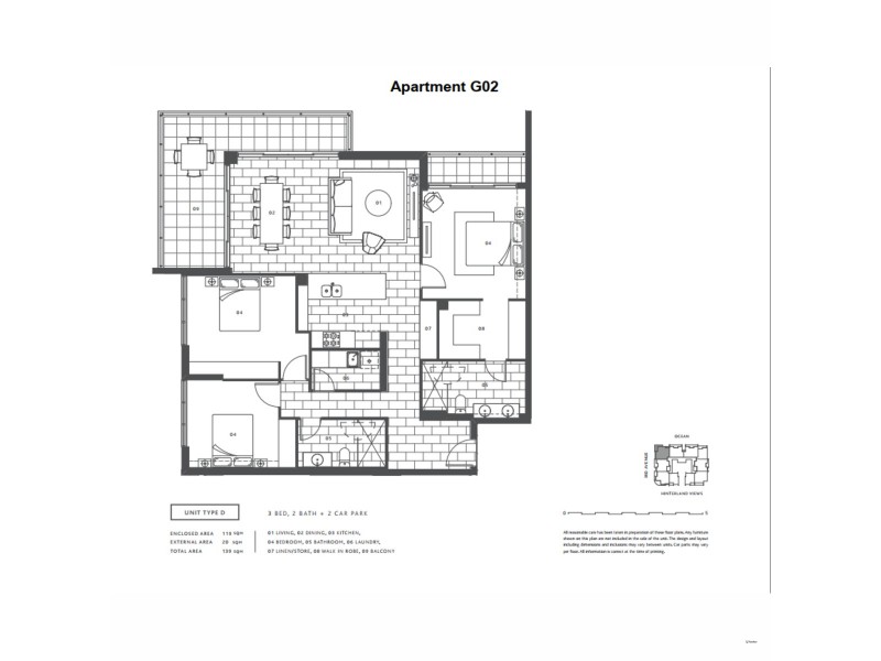 G02/10 Third Avenue, Palm Beach QLD 4221 Floorplan