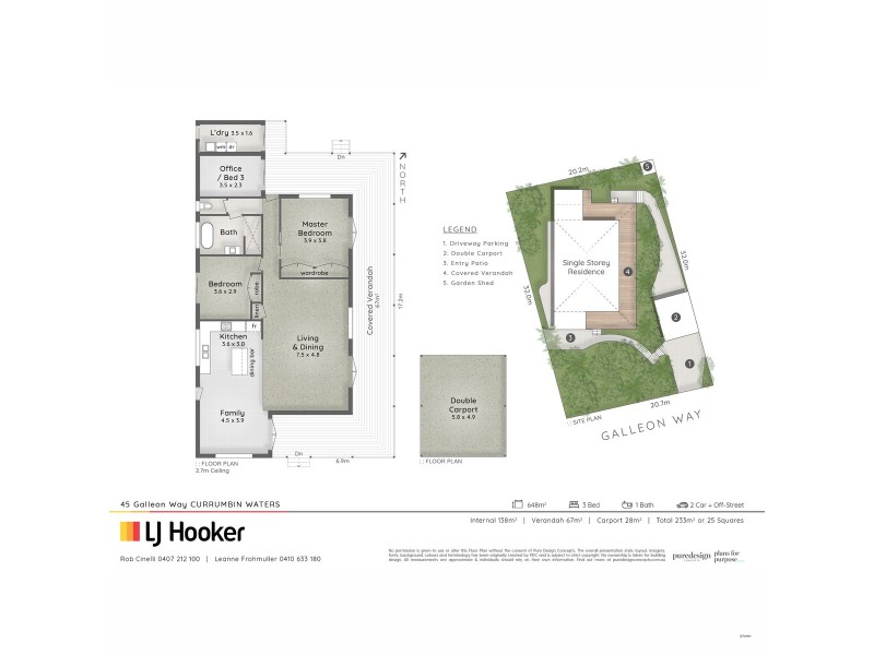 45 Galleon Way, Currumbin Waters QLD 4223 Floorplan