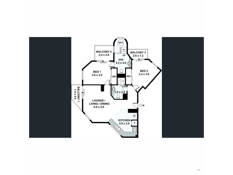 1002/7 Mallana Street, Surfers Paradise QLD 4217 Floorplan