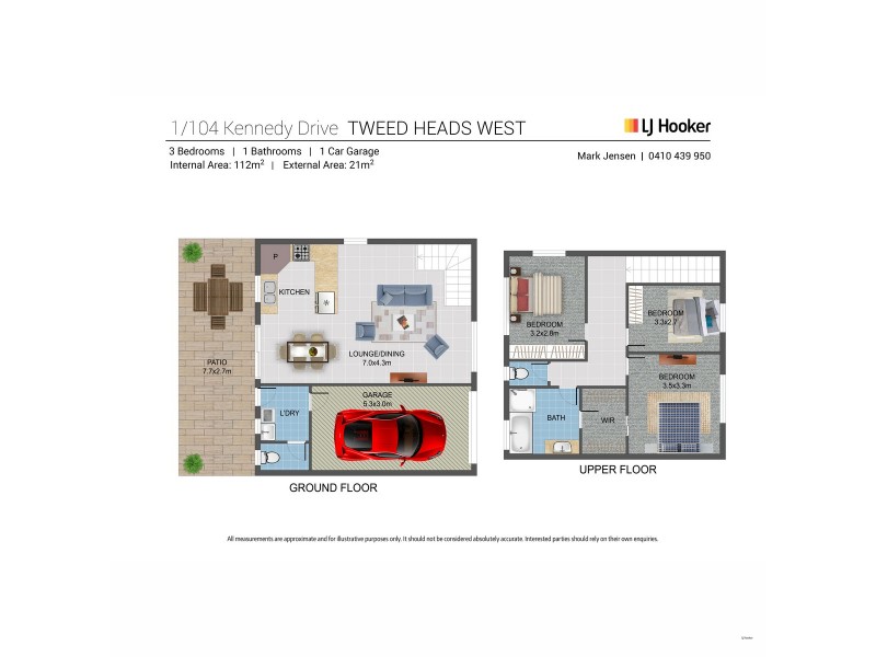 1/104 Kennedy Drive, Tweed Heads West NSW 2485 Floorplan