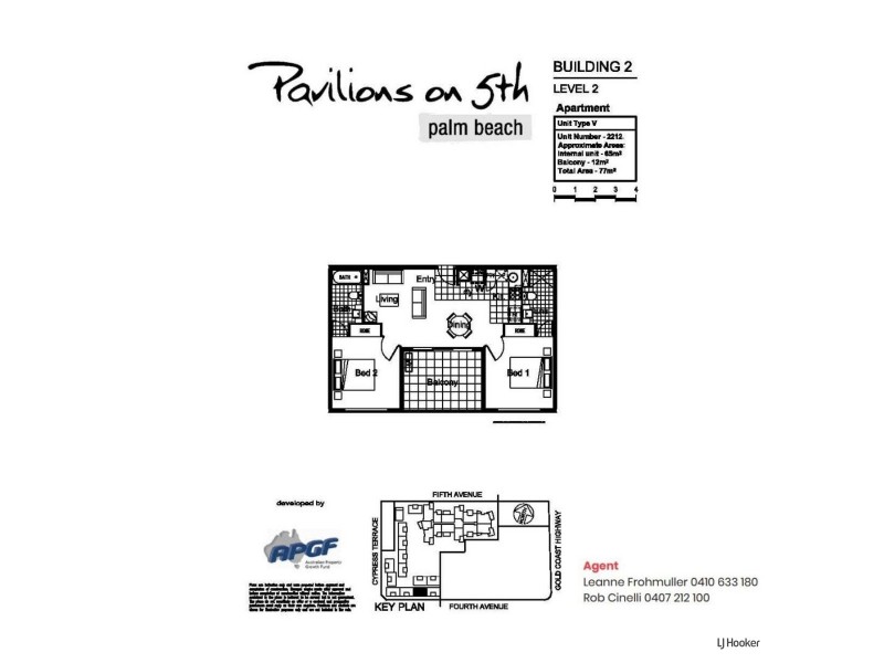 2212/10 Fifth Avenue, Palm Beach QLD 4221 Floorplan