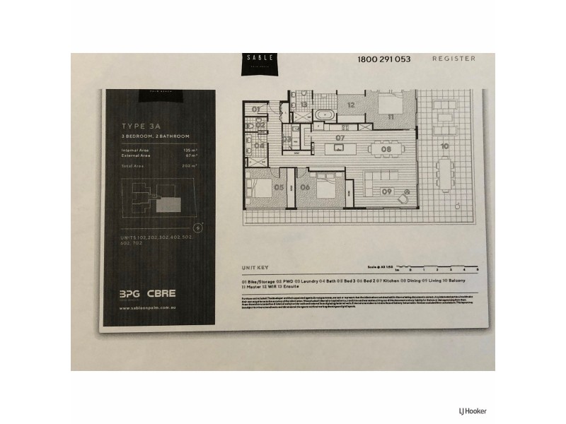 702/88 Jefferson Lane, Palm Beach QLD 4221 Floorplan
