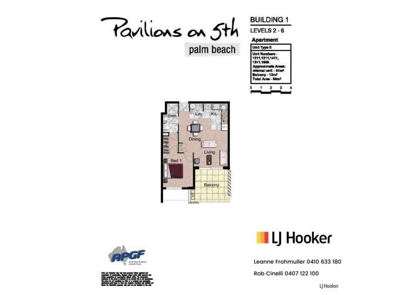 1211/10 Fifth Avenue, Palm Beach QLD 4221 Floorplan