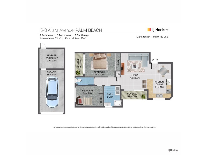 5/8 Allara Avenue, Palm Beach QLD 4221 Floorplan