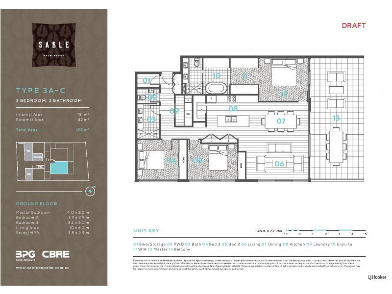 502/88 Jefferson Lane, Palm Beach QLD 4221 Floorplan