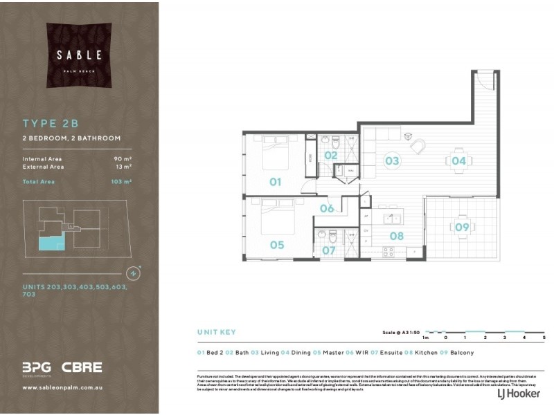 503/88 Jefferson Lane, Palm Beach QLD 4221 Floorplan