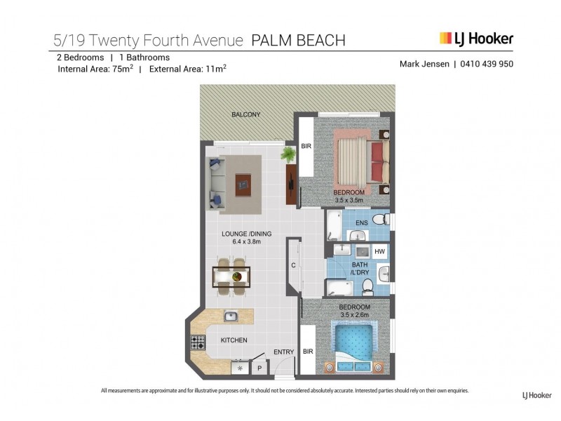 5/19 Twenty Fourth Avenue, Palm Beach QLD 4221 Floorplan
