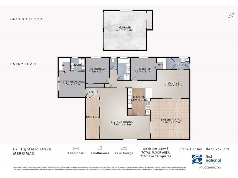67 Highfield Drive, Merrimac QLD 4226 Floorplan