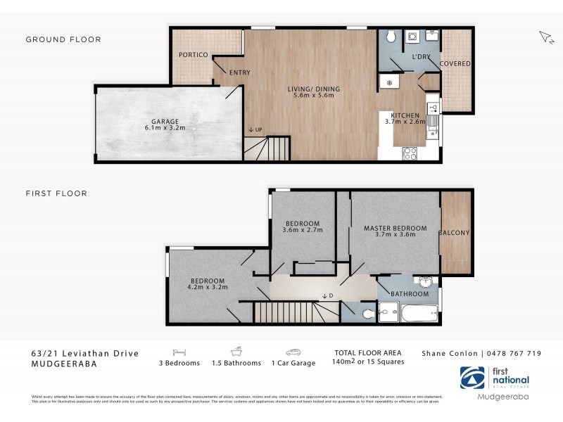 63/21 Leviathan Drive, Mudgeeraba QLD 4213 Floorplan