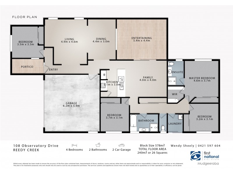 108 Observatory Drive, Reedy Creek QLD 4227 Floorplan