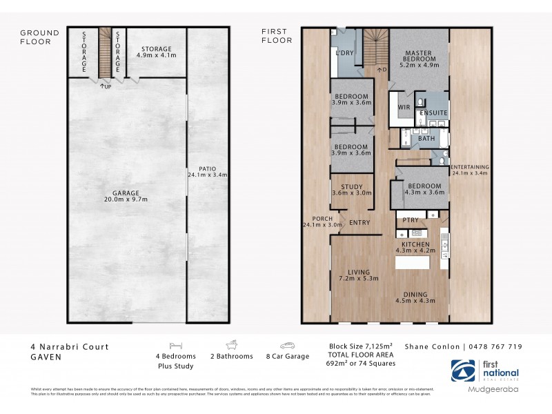 4 Narrabri Court, Gaven QLD 4211 Floorplan