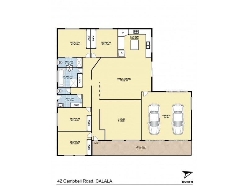 42 Campbell Road, Tamworth NSW 2340 Floorplan