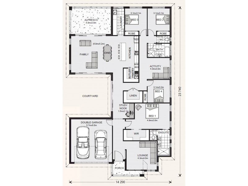 21 Simmental Way, Tamworth NSW 2340 Floorplan