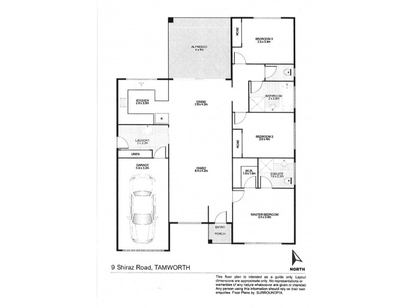 9 Shiraz Road, Tamworth NSW 2340 Floorplan