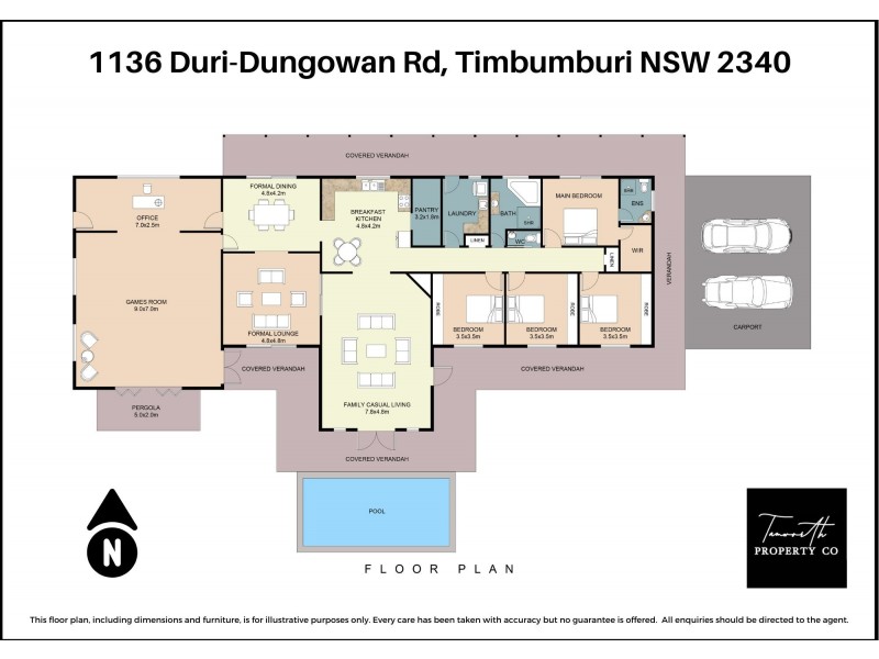 ‘Wooranook’ 1136 Duri- Dungowan Road, Tamworth NSW 2340 Floorplan
