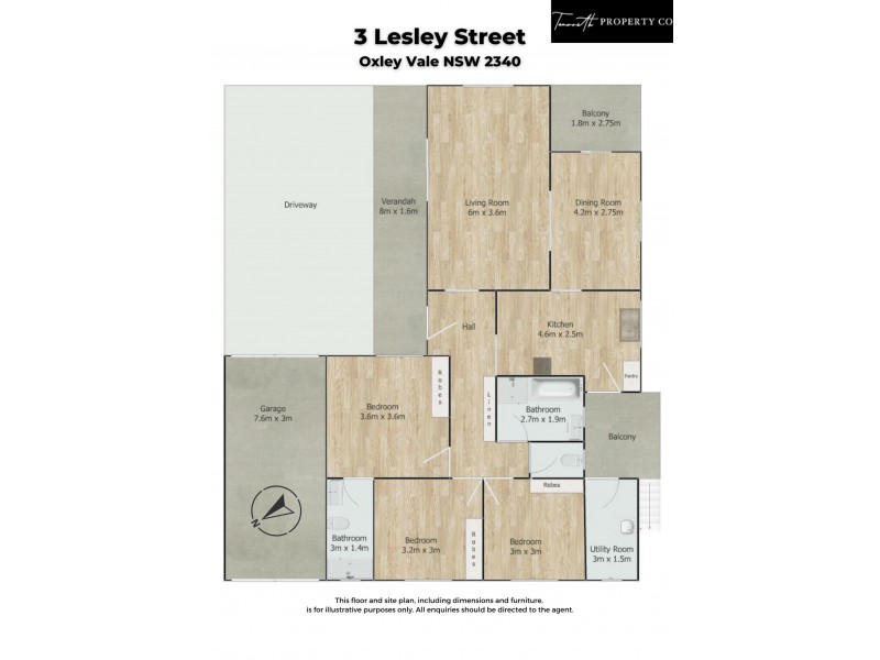 3 Lesley Street, Tamworth NSW 2340 Floorplan