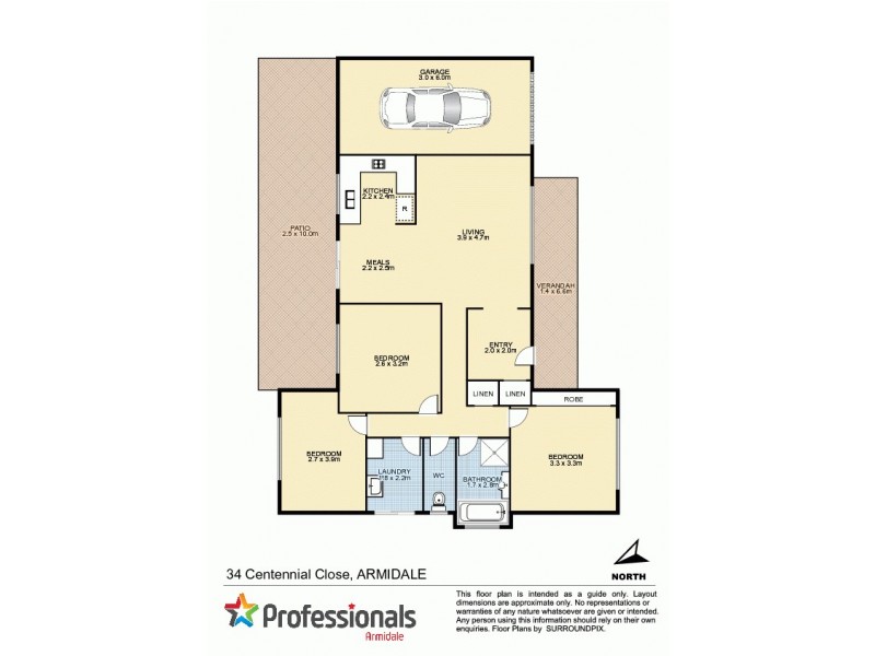 34 Centennial Close, Armidale NSW 2350 Floorplan