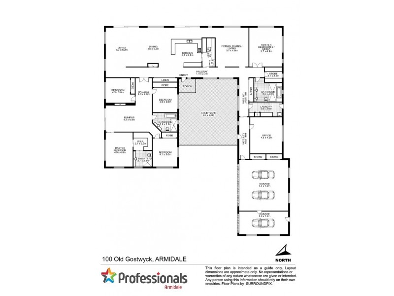 100 Old Gostwyck Road, Armidale NSW 2350 Floorplan