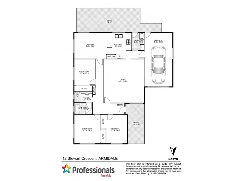 12 Stewart Crescent, Armidale NSW 2350 Floorplan