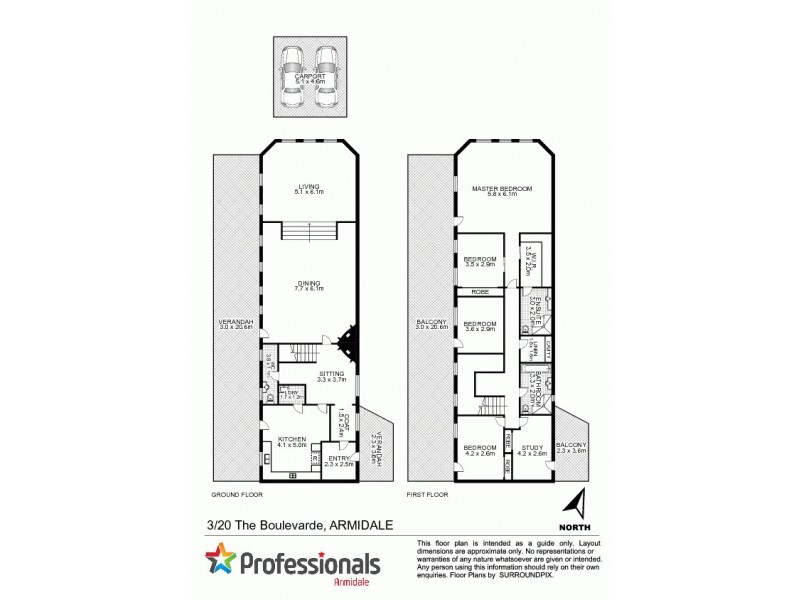 3/20 The Boulevarde, Armidale NSW 2350 Floorplan