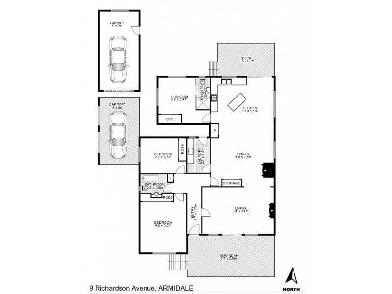 9 Richardson Avenue, Armidale NSW 2350 Floorplan