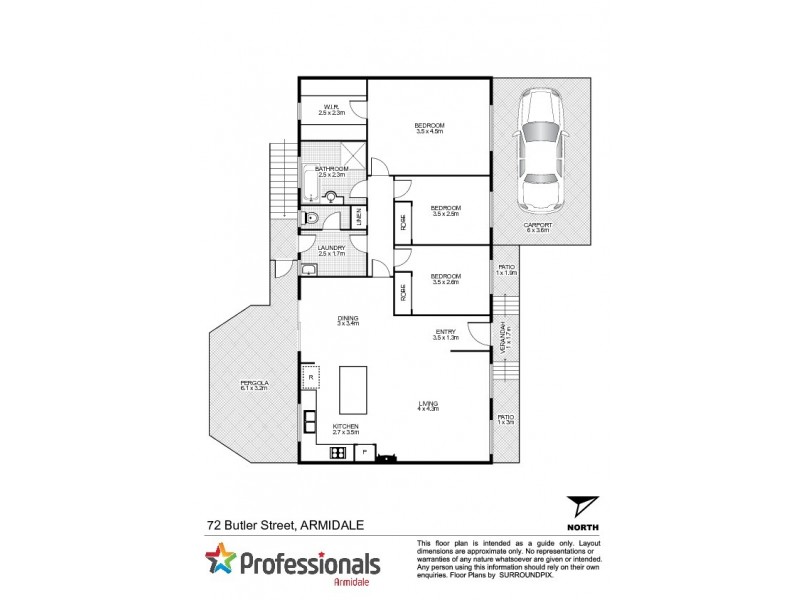 72 Butler Street, Armidale NSW 2350 Floorplan